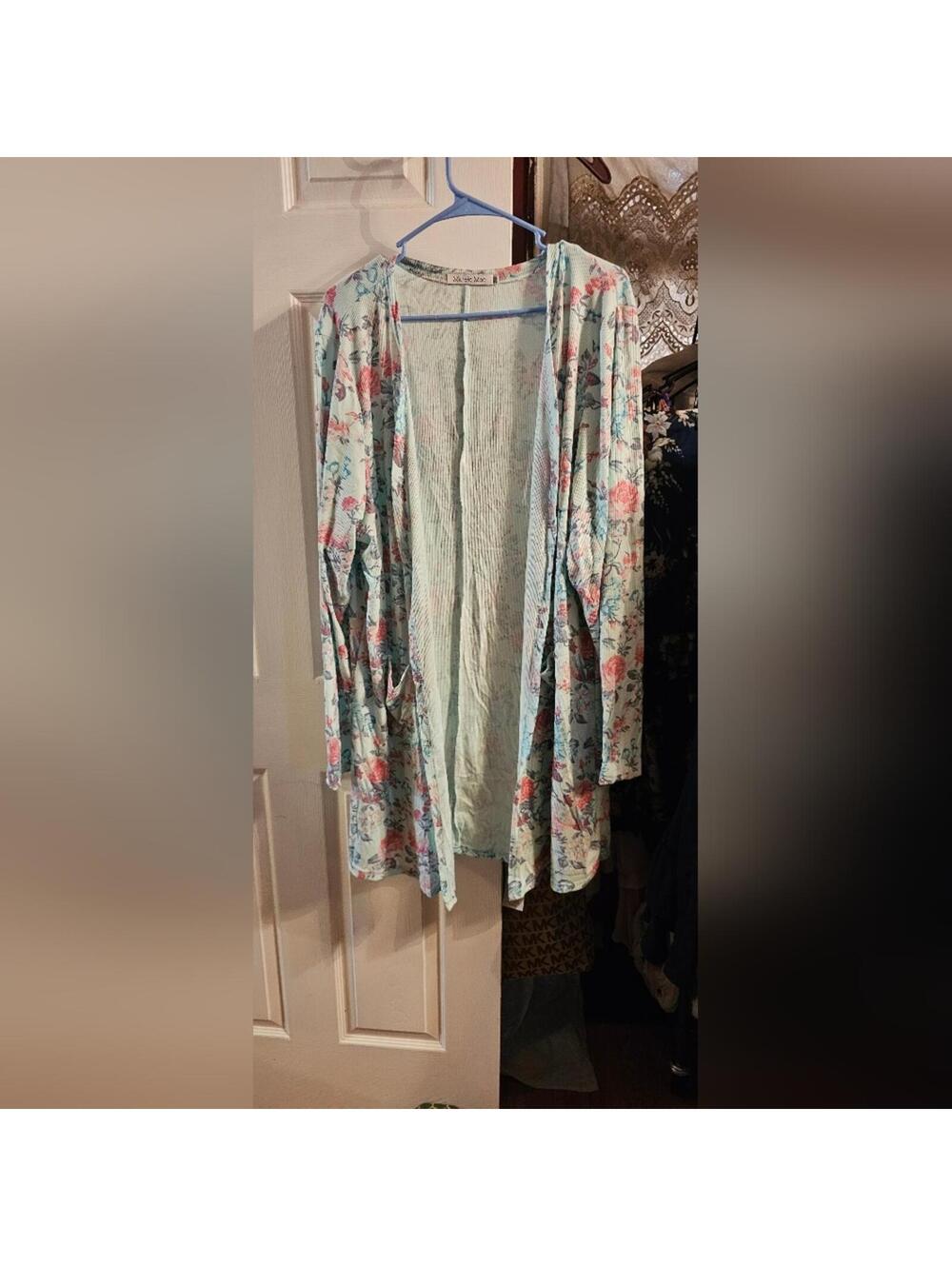 Womens floral size 2x cardigan top